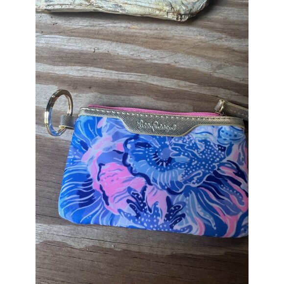 Lilly Pulitzer Keychain Wallet With ID Window & Zipper Closure - Picture 3 of 6